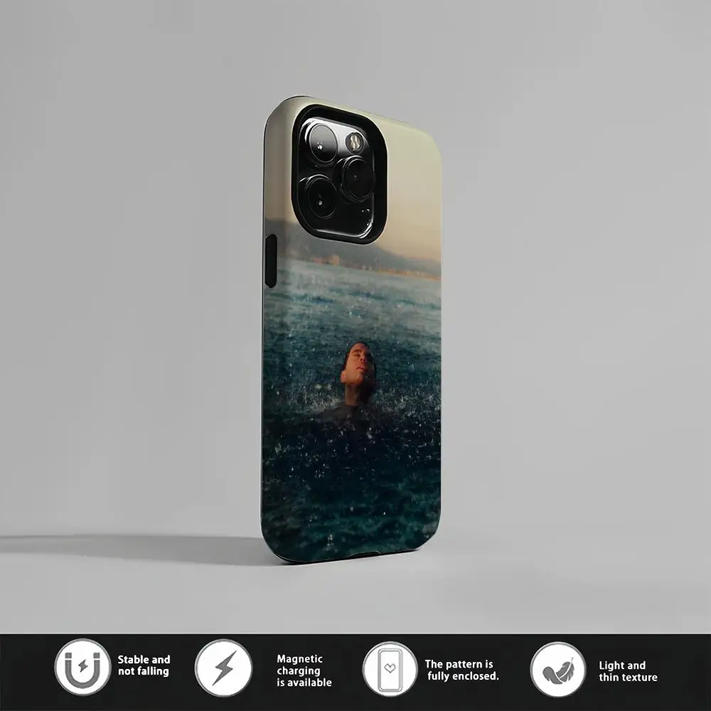 حافظة هاتف La Madruga Delaossa حافظة هاتف مغناطيسية لهاتف آيفون 16 15 14 13 12 11 Pro Max X XR XS Max 7 8 Plus طبقة لامعة من الصلب