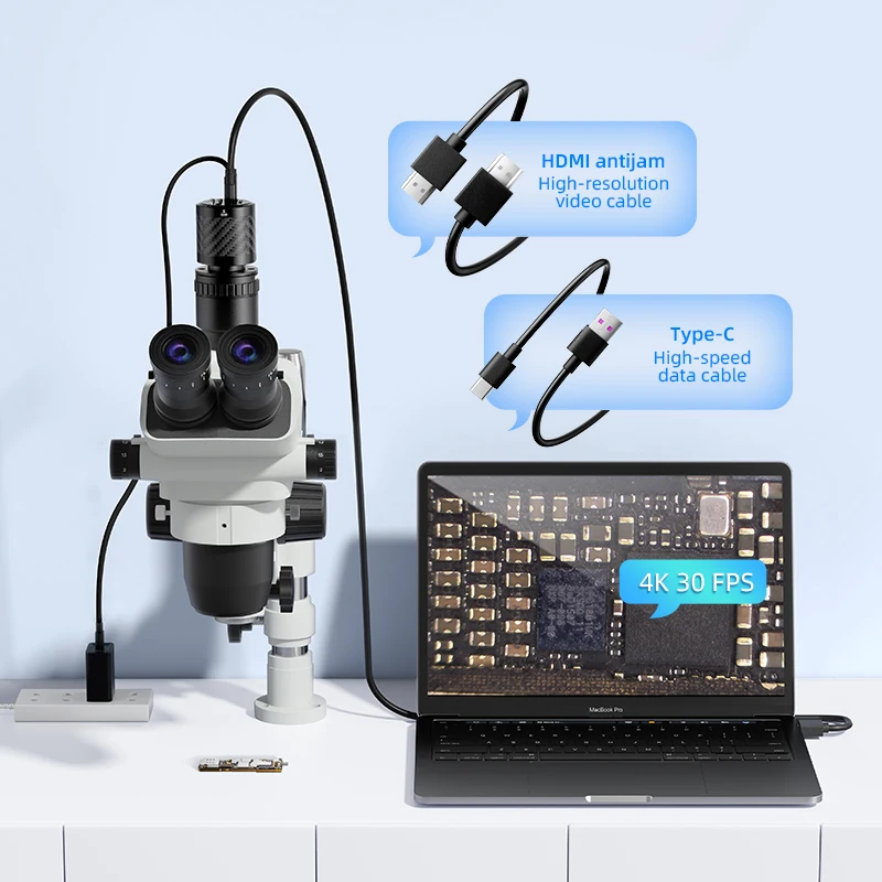 Qianli Mega-Idea CX60 4K Industrial Microscope Camera,Connectable to PC Monitor Suitable for Mobile Phone Repairs,HD Teaching