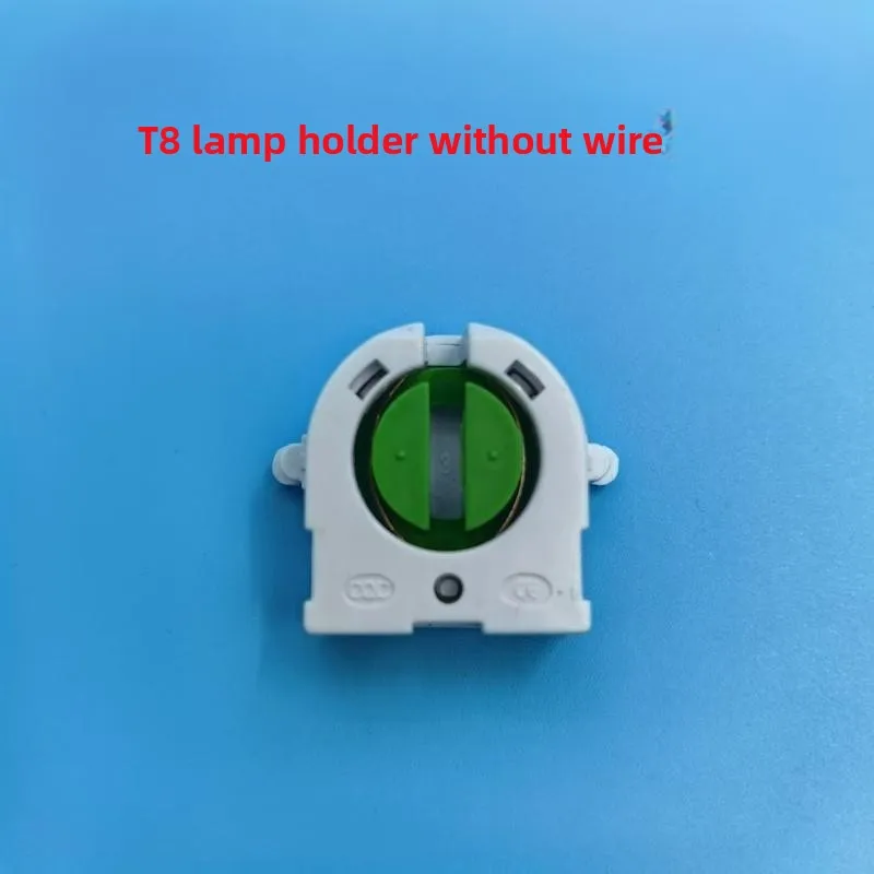 10 Buah Dudukan Lampu Neon T8 Basis G5 G13 Soket Lampu Tahan Panas Tanpa Shunt AC 500V 2A untuk Tabung Lampu Neon LED