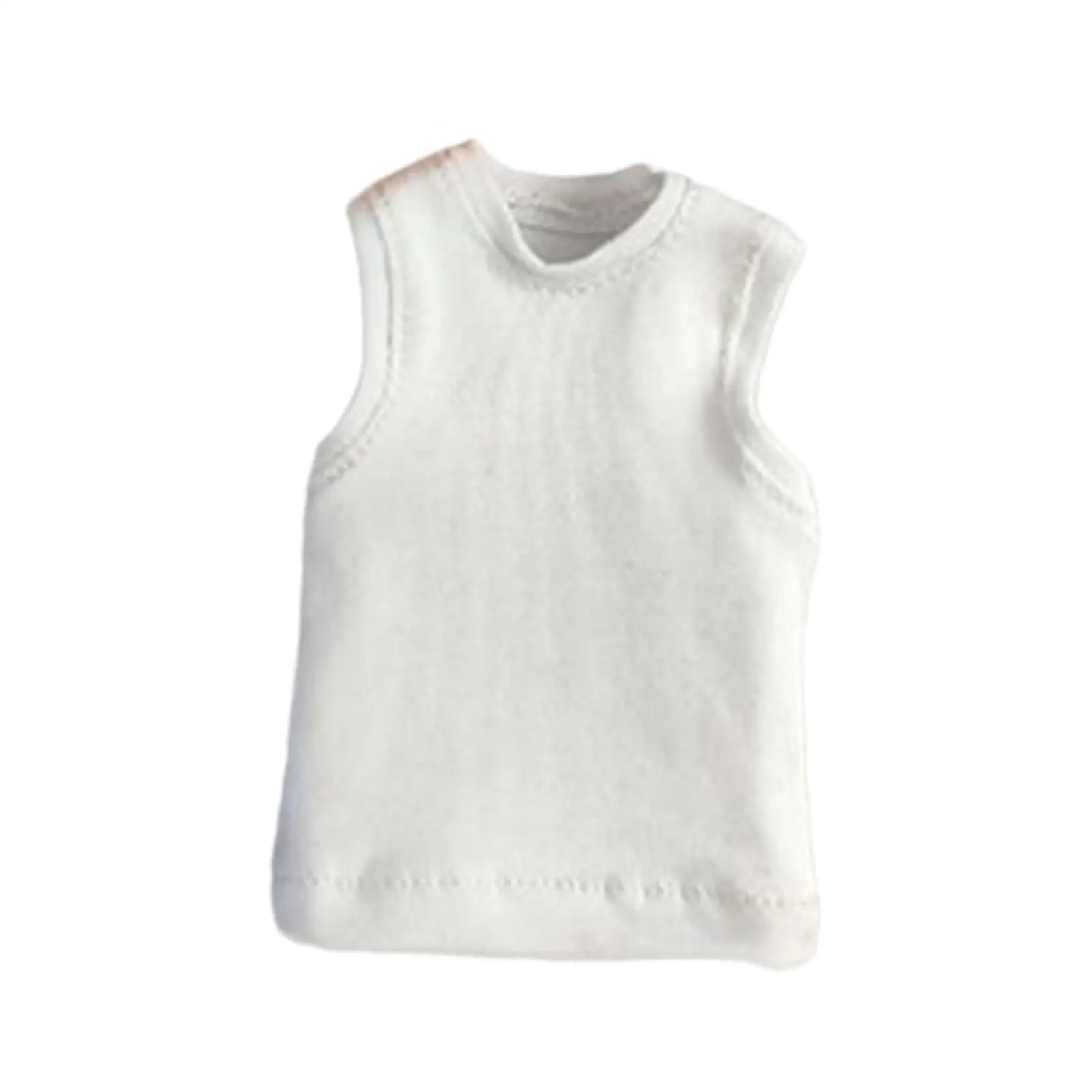 6x1/6 t-shirt sans manches gilet Miniature Costume habiller à la main figurine poupée vêtements pour 12in figurines masculines accessoires