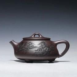 260ml Yixing Purple Clay Teapot Handmade Filter Xishi Tea Pot Chinese Authentic Zisha Tea Set Kettle Customized Gifts