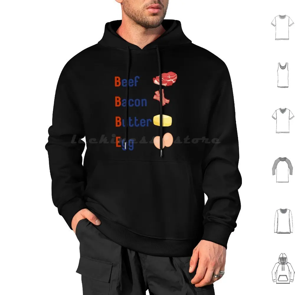

Толстовка с капюшоном Bbbe (говядина, бекон, масло, яйцо), хлопок, с длинными рукавами, кетогенический карнавамор, кеторе, низкий карбюратор, высокий жир