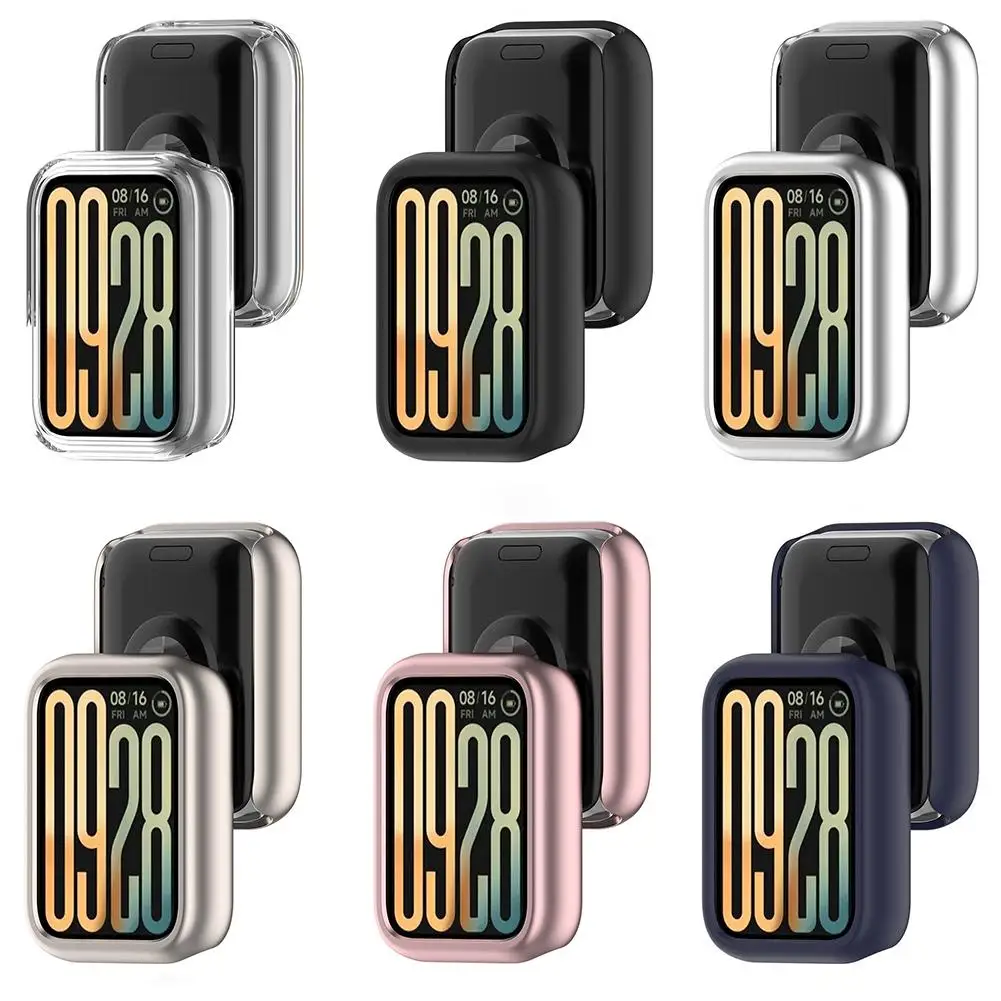 PC Hollow Case For Xiaomi Mi Band 9 Pro Smart Watch Strap Bumper Cover Screen Protector For Xiaomi Mi Band9 Pro Accessories