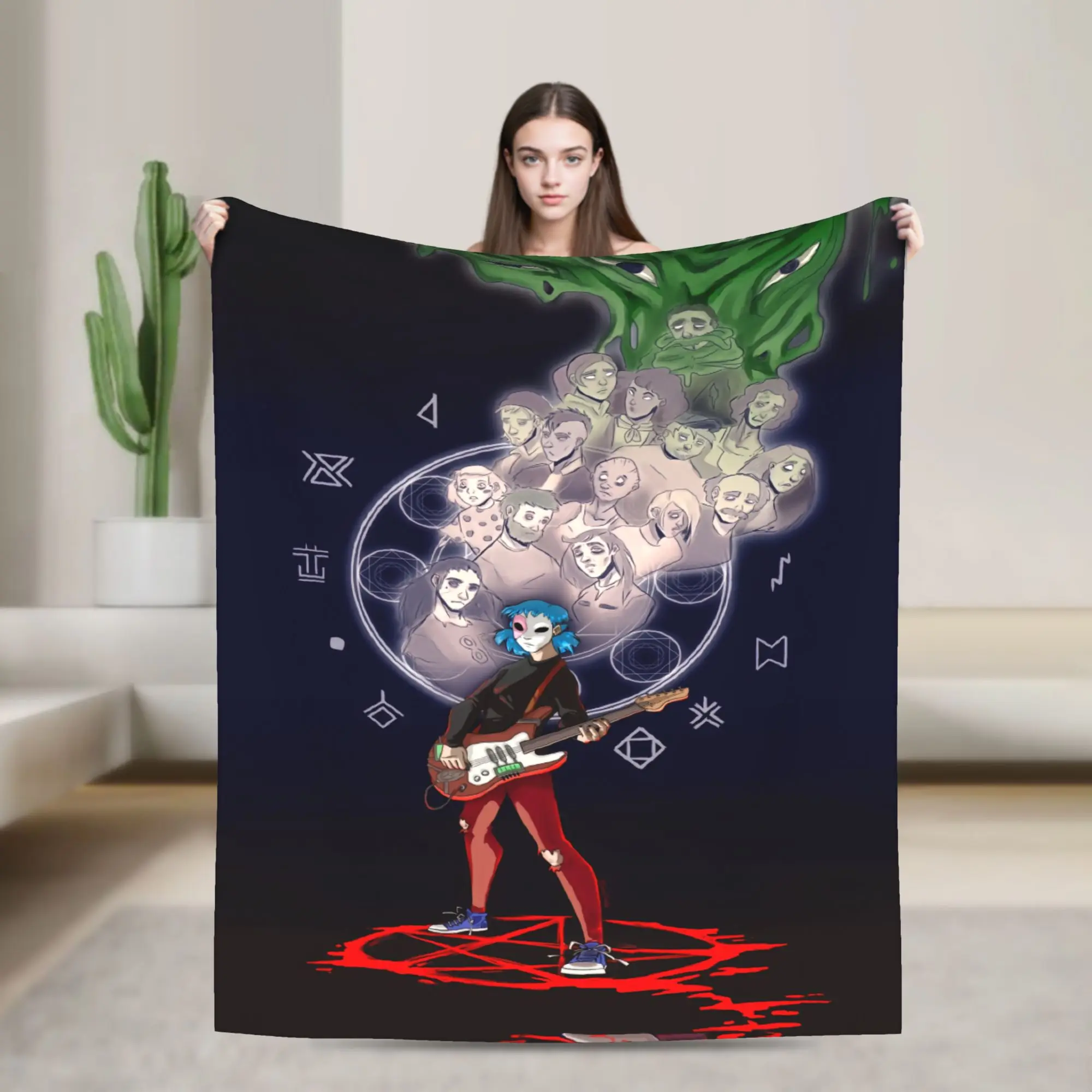Sally Face Sal Fisher Super Soft Blanket  Novelty Travel Office Throw Blanket Outdoor Flannel Bedspread Sofa Bed Cover