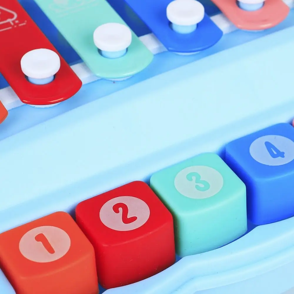 Plástico 8 notas xilofone piano brinquedos mão bater música jogar instrumentos de música montessori brinquedos instrumento de percussão quebra-cabeça