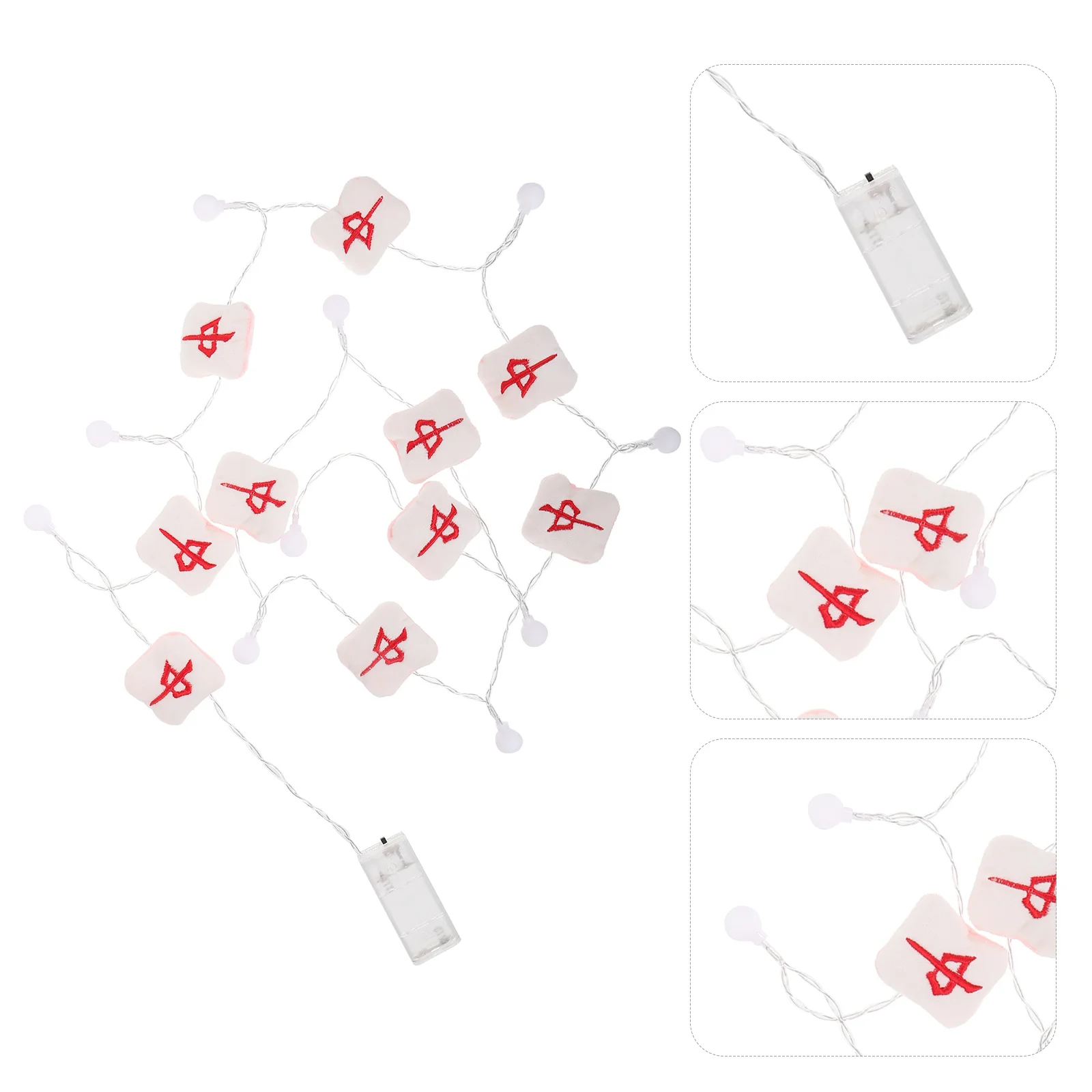 تعمل سلسلة جونغ الضوء الأحمر ديكور الحفلات تأثير الإضاءة الحساسة أضواء سلسلة النحاس أجواء حية #1