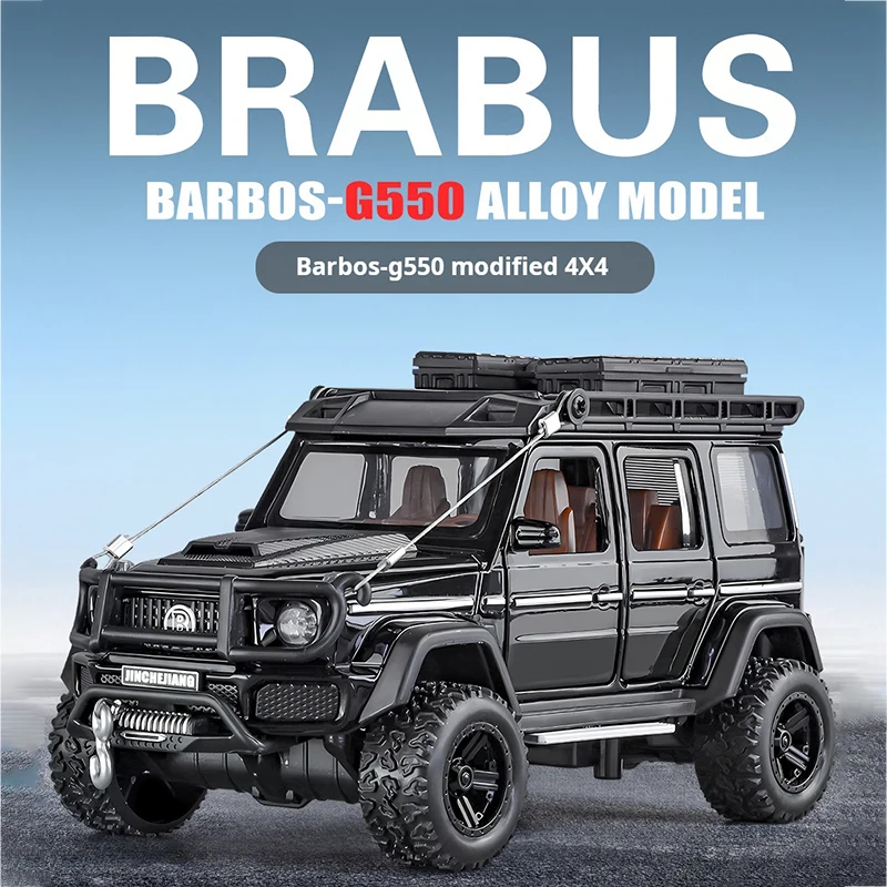

1:32 Scale G550 4x4 Off Road SUV Alloy Diecast Premium Model Car Sound Light Simulated Decorative Collect Children Birthday Gift