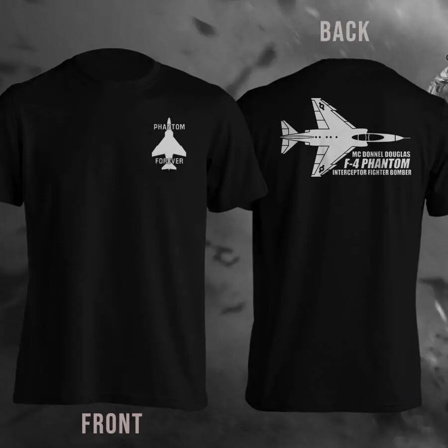 F4 Phantom Interceptor Fighter Bomber Men T-Shirt Short Sleeve Casual 100% Cotton O-Neck Summer T Shirt