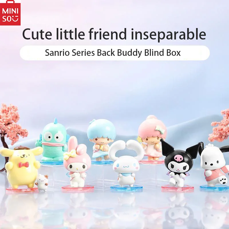 MINISO Sanrio Series Tamagotchi, пудинг собака Gemini Kurumi Melody Back Buddy Series глухая коробка Pacha Dog Spot, оригинальная модель