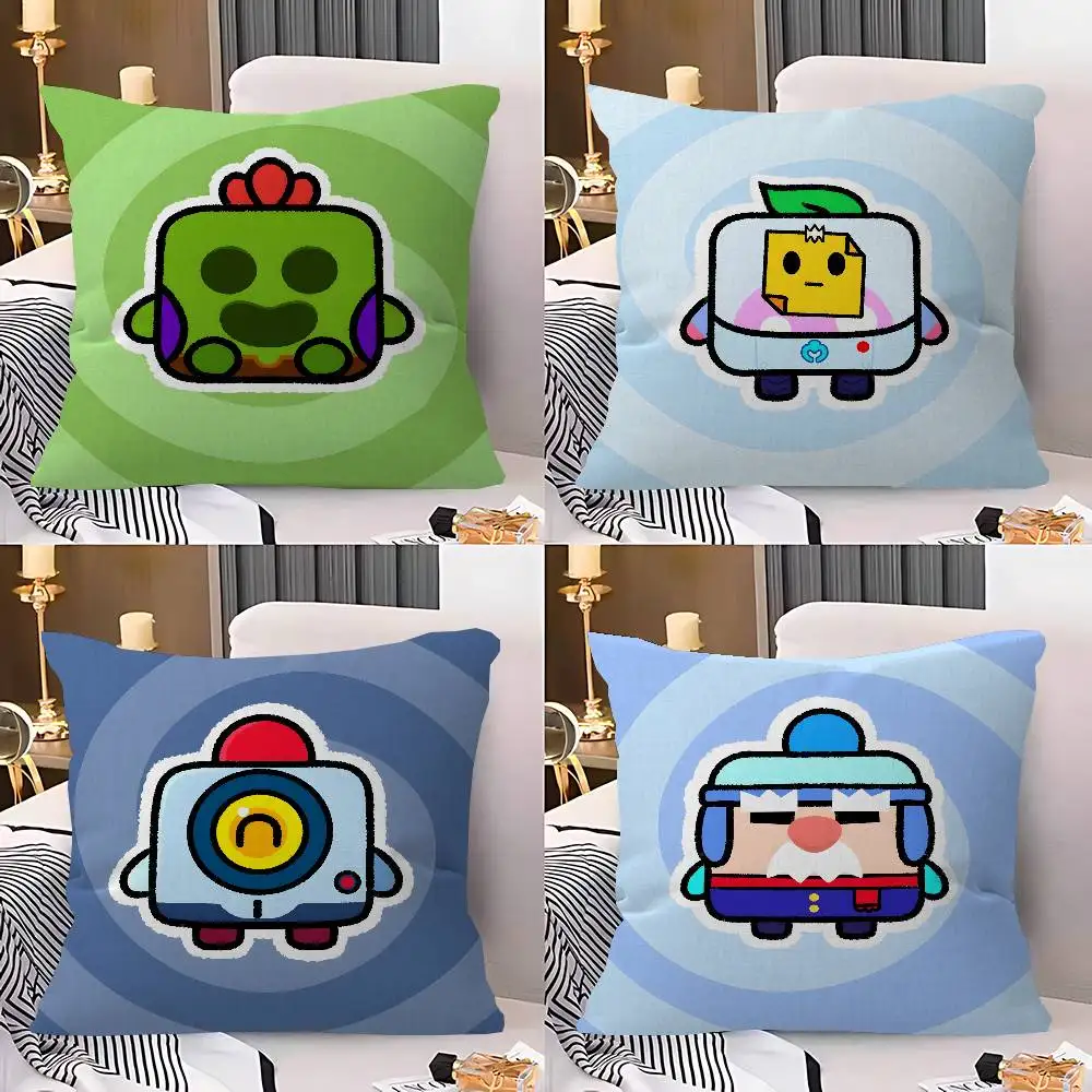 Mobile Game B-Brawl S-Stars Pillow Gift Home Office Decoration Pillow Bedroom Sofa Car Cushion CoverPillow Case