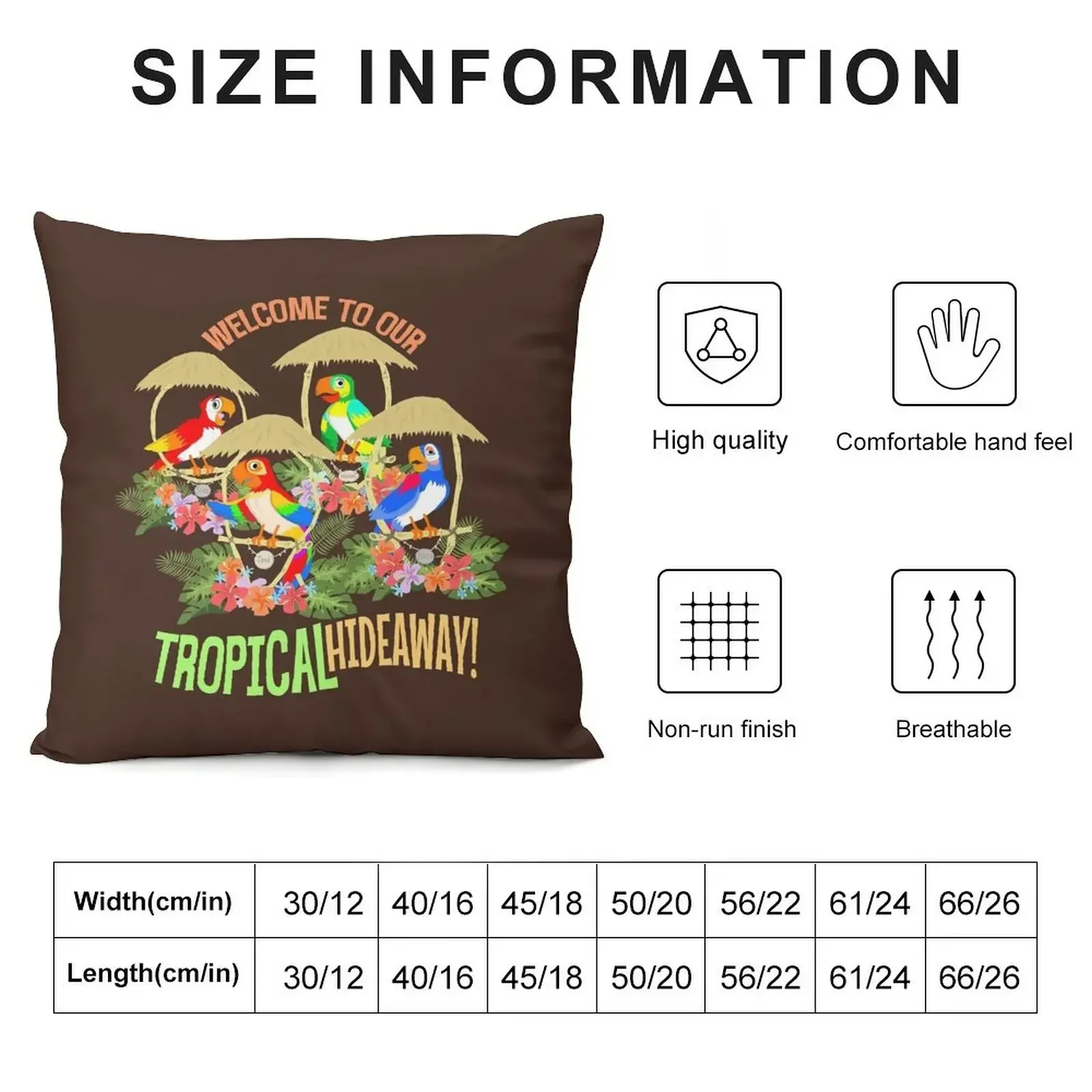 Tiki Room: Welcome to our Tropical Hideaway Throw Pillow pillow cover luxury autumn decoration christmas ornaments 2025 pillow