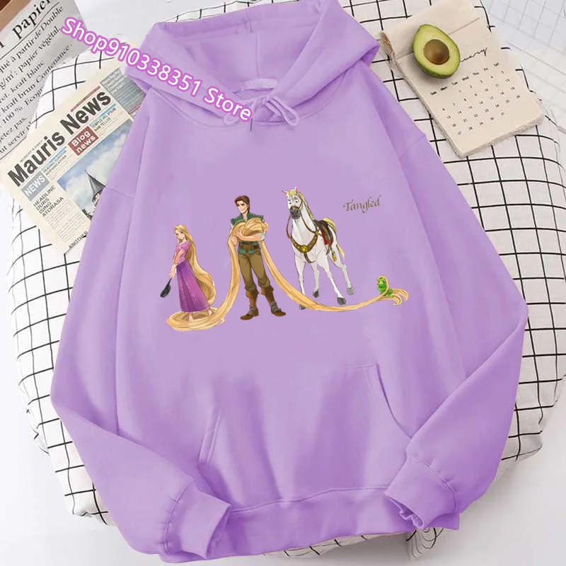 

Cute Tangled Rapunzel Princess Print Women Kawaii Sweatshirt Hoodies Fashion Casual Hoodies Pullover Outerdoor Ladies Hooded