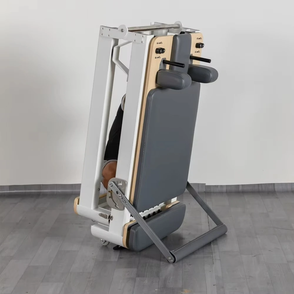 

Durable Home Pilates Reformer Machine White Aluminium Gym Reformers with White Spring Bed Korea