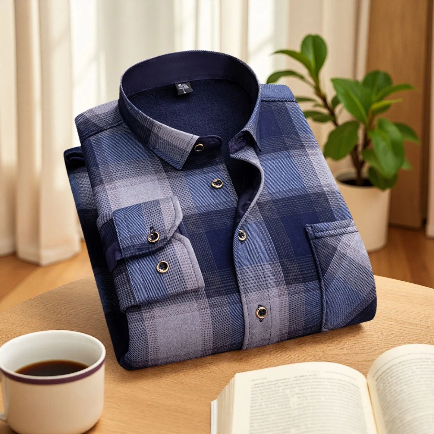 

Winter New Style Trendy Plush Thick Warm Long Sleeve Shirt for Men's Casual Loose Sports Large Size High Quality Shirt L-4XL