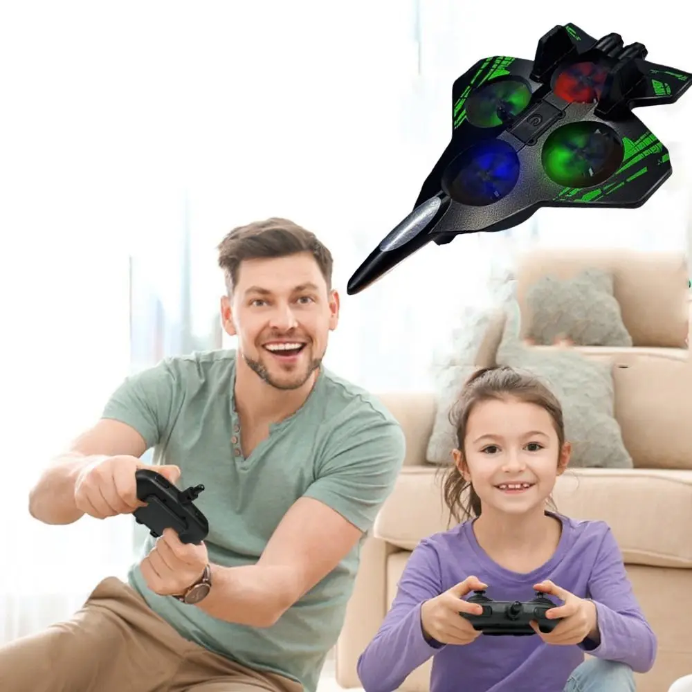 

EPP Foam Пульт дистанционного управления Пенопластовый истребитель Гравитационный датчик RC Дроны Четырехмоторный вертолет Игрушка Портативный перезаряжаемый