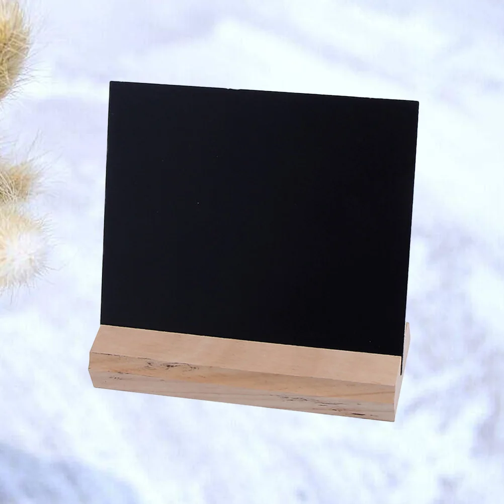 Wooden Message Board Dining Room Table Decor Mini Blackboard with Stand Tabletop Small Chalkboard Sign