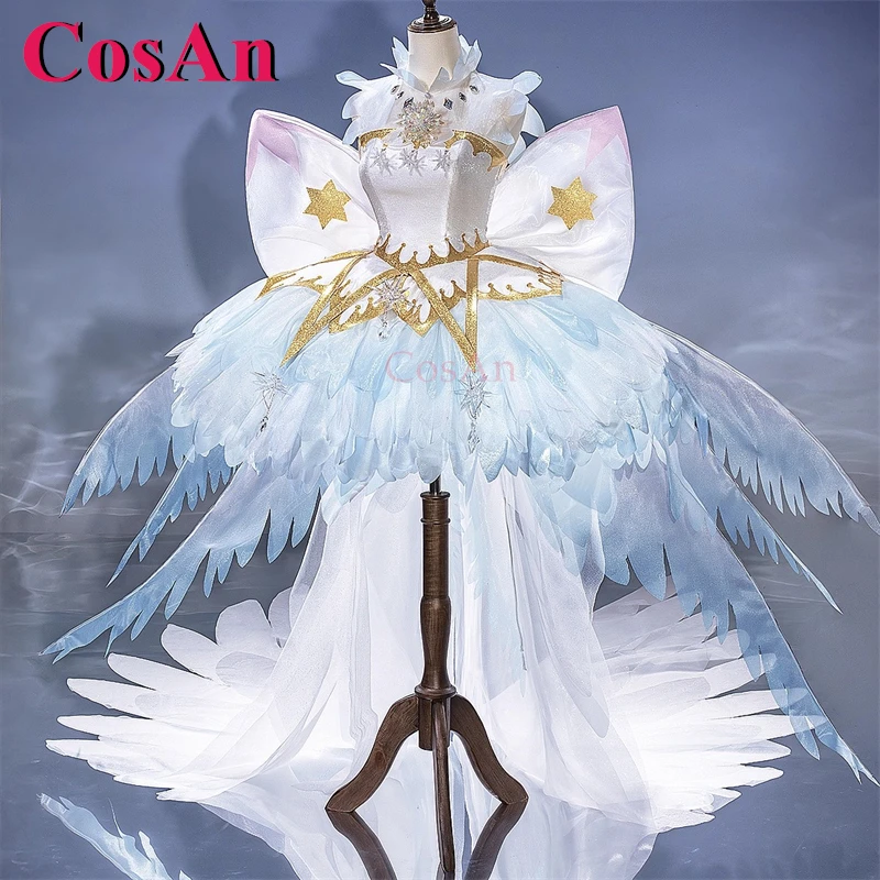 

CosAn Cardcaptor Sakura Kinomoto Sakura костюмы для косплея прозрачная карта ледяные ангелы OP великолепное торжественное платье одежда для ролевых игр S-L