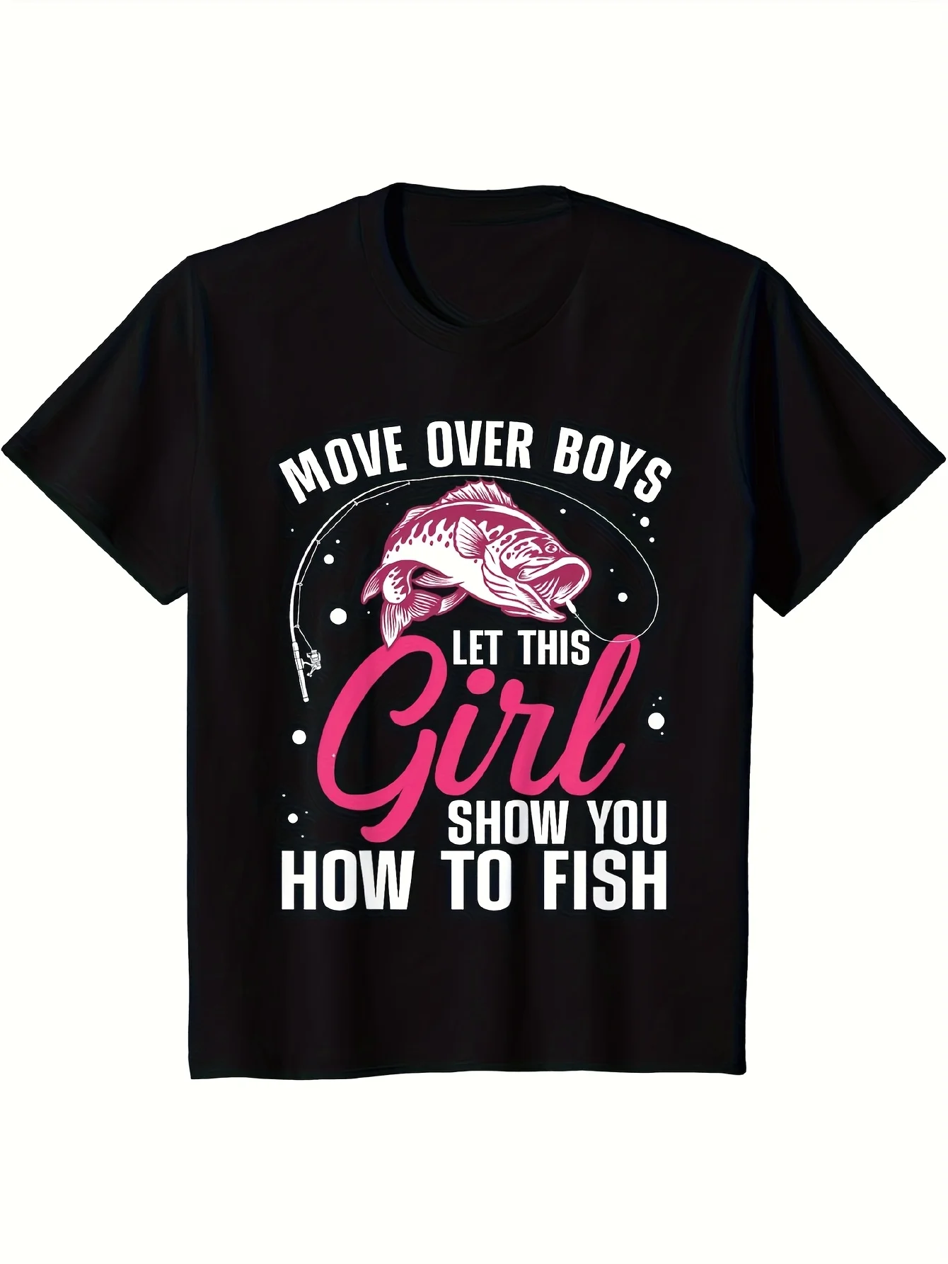 Men's Funny Fishing Graphic T-Shirt - 100% Cotton Short Sleeve Round Neck Casual Tee with 