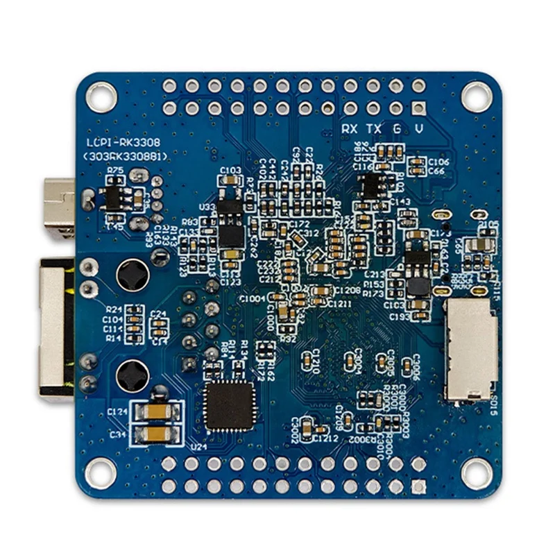 LCPI RK3308B Quad-Core CPU Development Board DDR3-2Gbit Iot Development Board, Ondersteuning Ethernet-poort en wifi, Prop