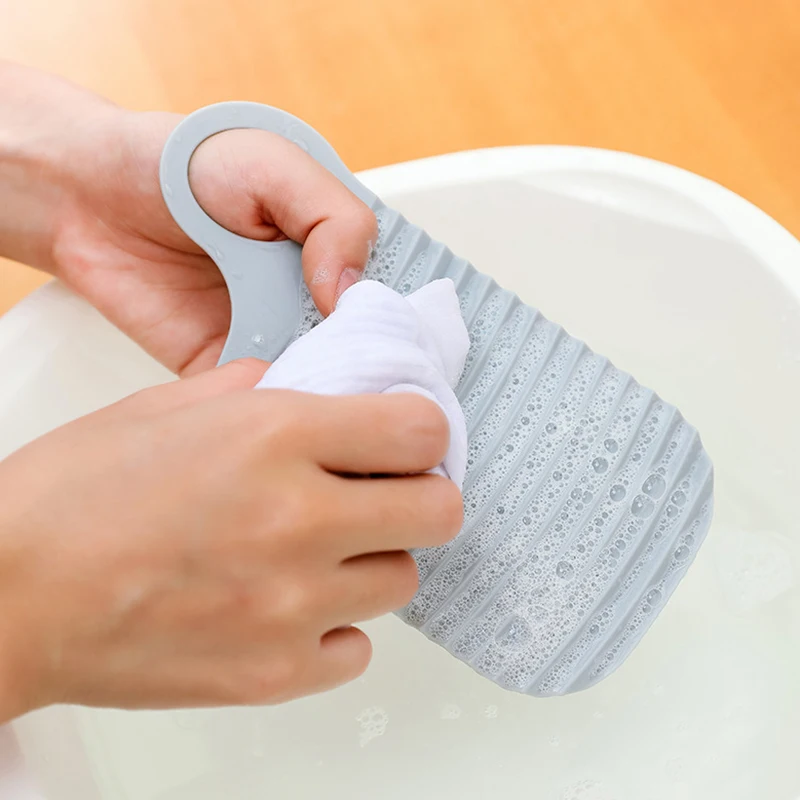 

Travel Thicken Mini Washboard Non Slip Laundry Accessories Board Washing Children's Clothes Socks Cleaning Products Portable
