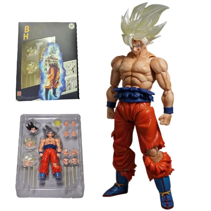 

Dragon Ball Z Son Goku Action Figure Anime DBZ Black Hole Super Saiyan SHF Figuras Toys Shfiguarts Goku Movable Model Kids Gift