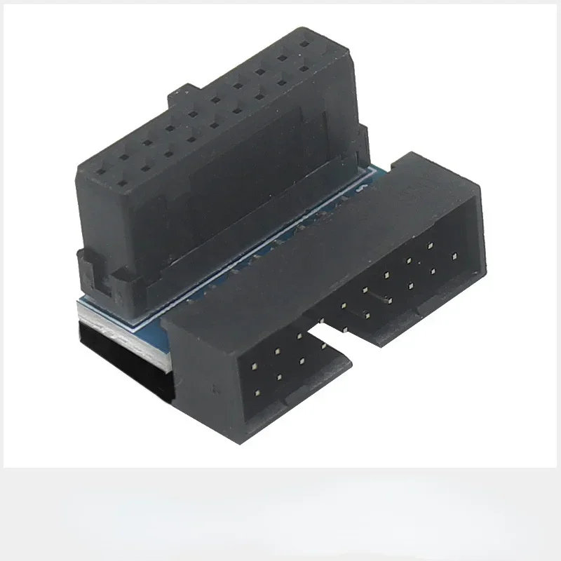 USB 3.0 19 Pin 20pin Male To Female Extension Adapter Up Down Angled 90 Degree for Motherboard Mainboard - Image 2