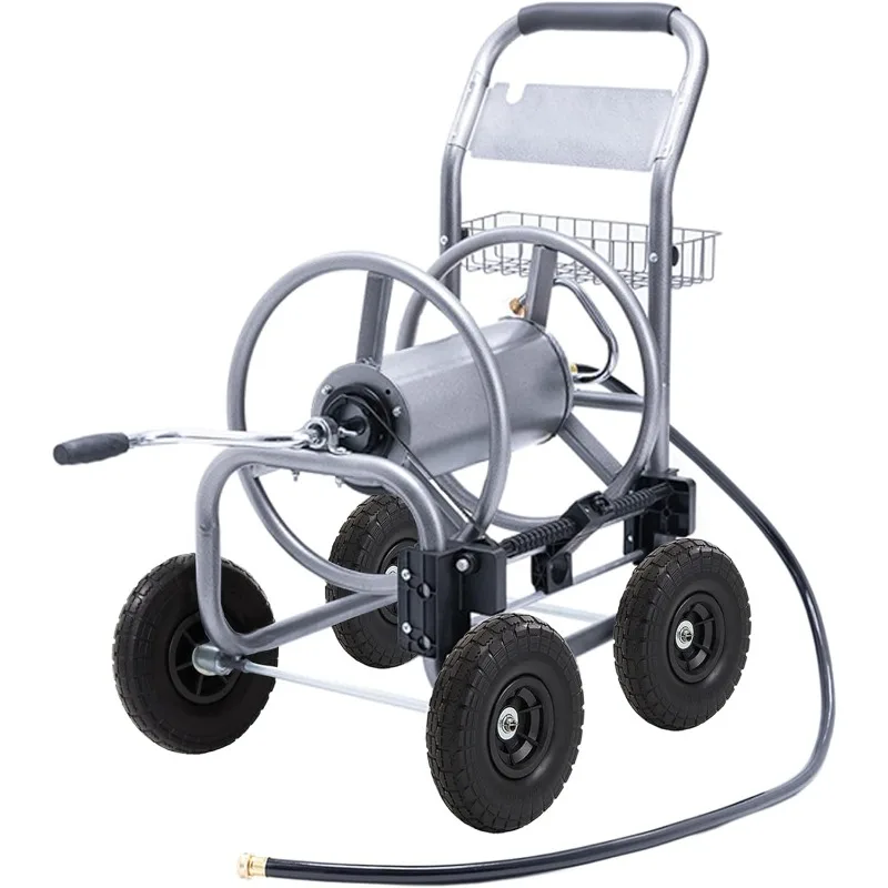 

Giraffe Tools Hose Reel Cart, Hose Cart with Wheels Heavy Duty, Industrial Reels for Outside,250-Feet of 5/8" Hose Capacity