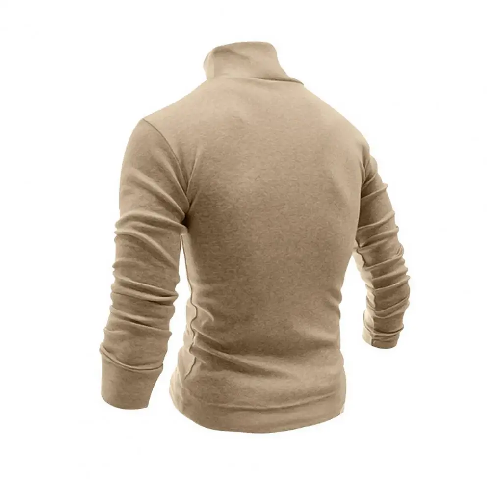 Heren Slim Fit Trui Voor Heren Dik Gebreide Heren Winter Trui Hoge Kraag Lange Mouw Slim Fit Gezellig Stijlvol Voor Herfst