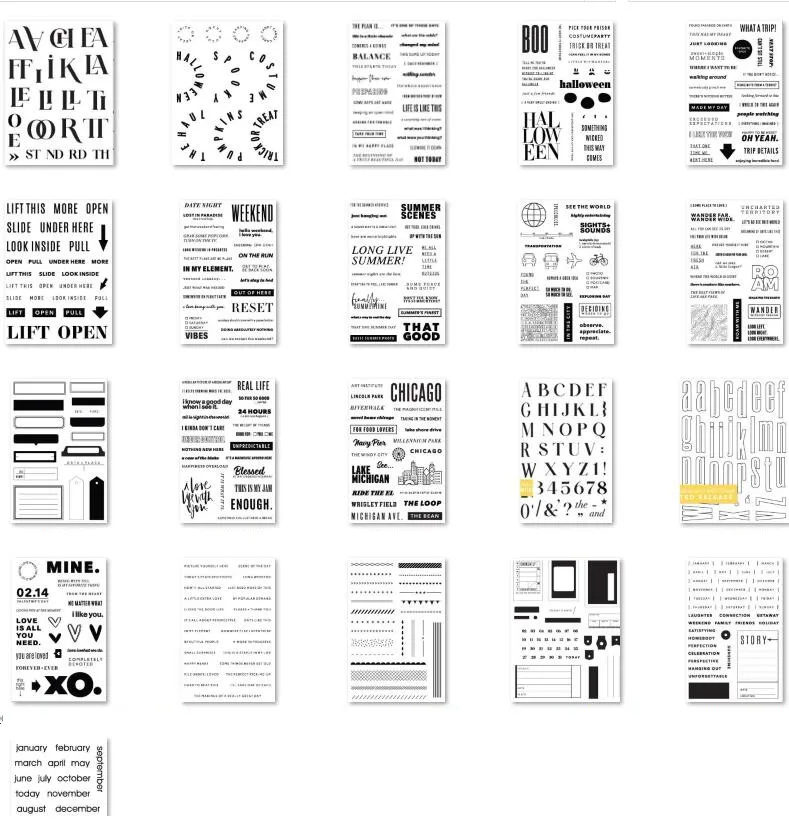 

Новый прозрачный штамп на английском языке для скрапбукинга «сделай сам»/декоративные листы для фотоальбома A6591