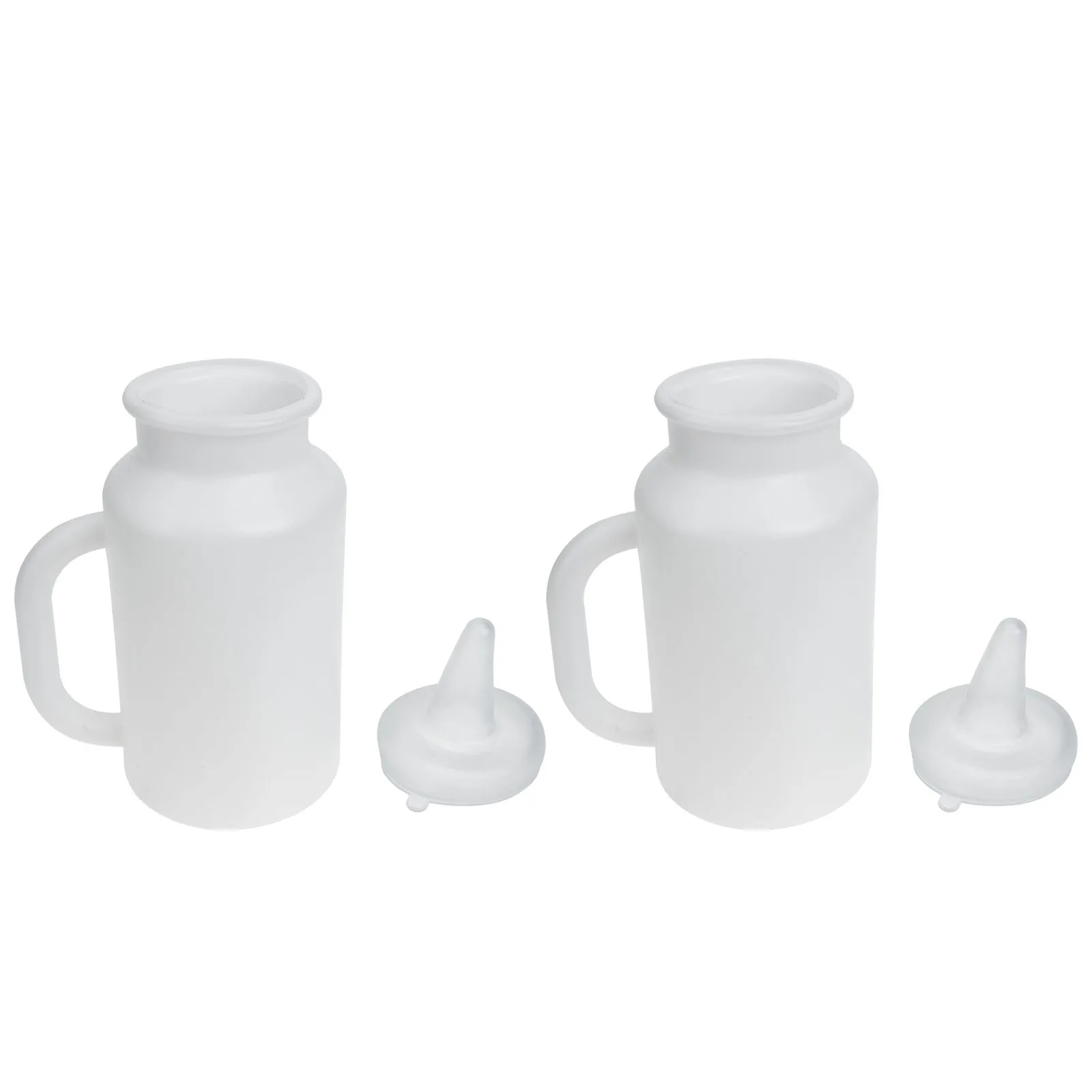 

2Pcs Calf Milk Bottle 1.6L Small Milk Pot Durable Handle Easy to Clean Nursing Bottle for Calf Lamb Pet Supplies