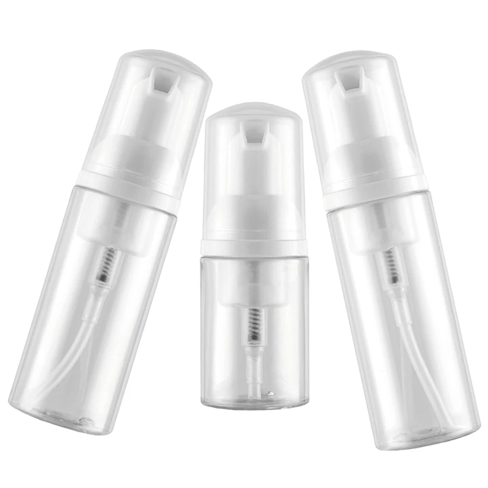 

Foaming Bottle Foaming Travel Bottle White PET 40ml 50ml 60ml Travel Refillable Empty Pump Bottles Portable Soap Dispenser
