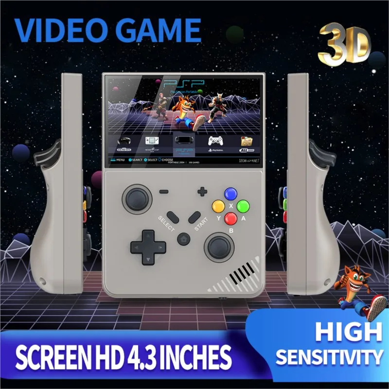 New Handheld R43pro Game Console 4K HD High-definition Simplified Version Single Player Joystick Game Console 2026 DropShipping