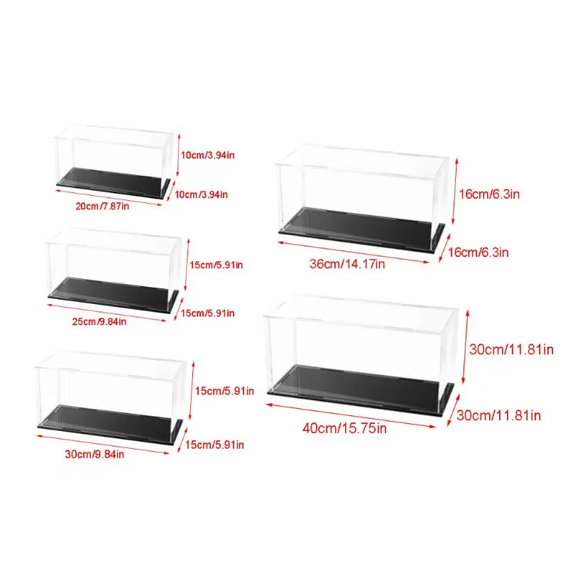 Expositor acrílico transparente para estuche, modelo acción para exposición coches, D5QA