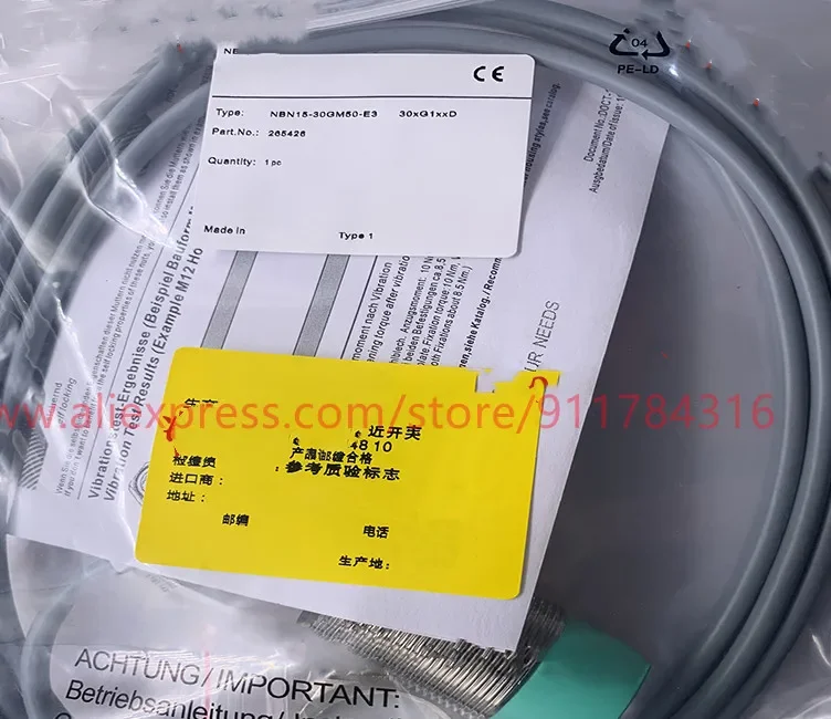 

3 шт. новый высококачественный бесконтактный переключатель Pepperl + Fuchs NBN15-30GM50-Z0 NBN15-30GM50-A2