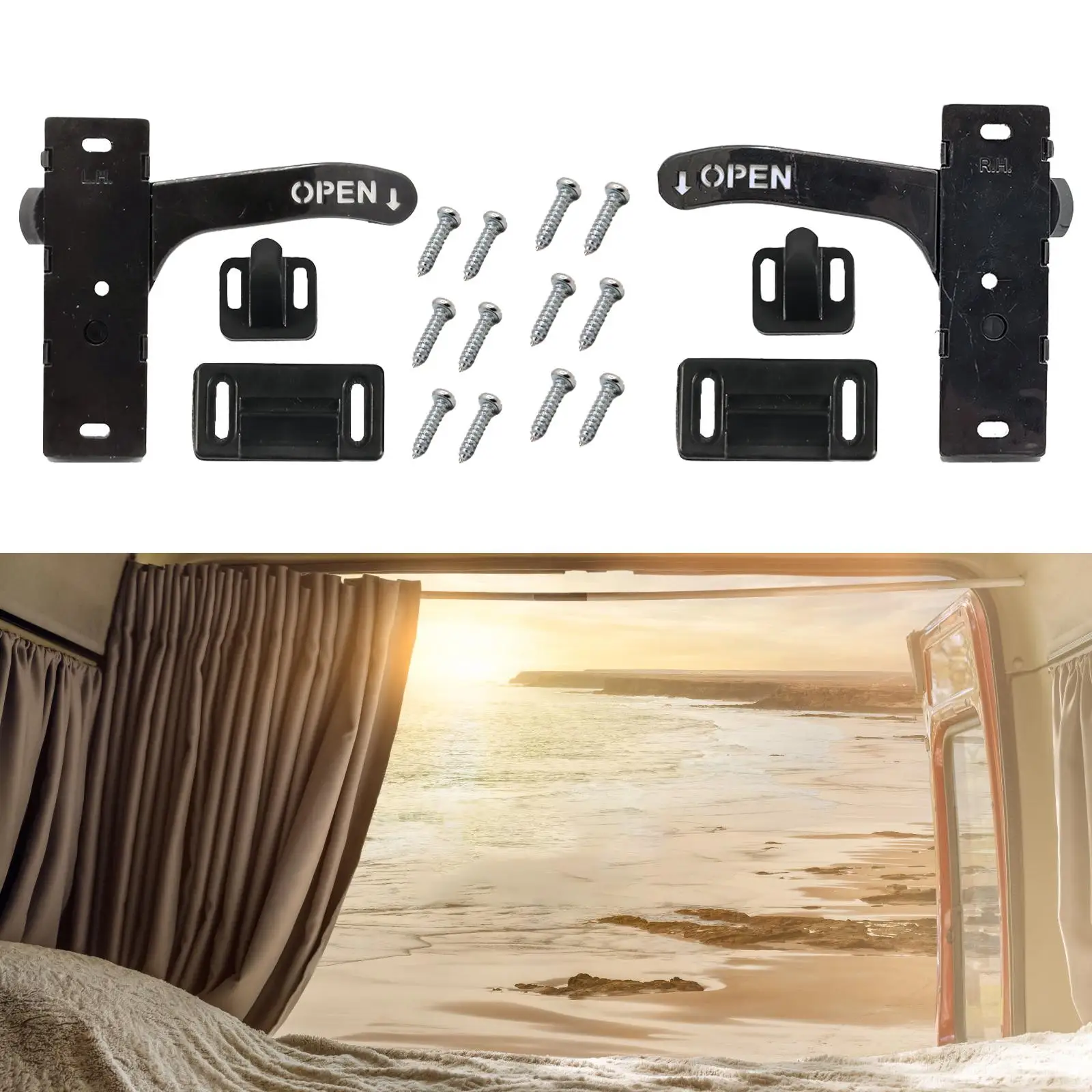 

Дверной замок дорожного прицепа, простая установка, сменный комплект для