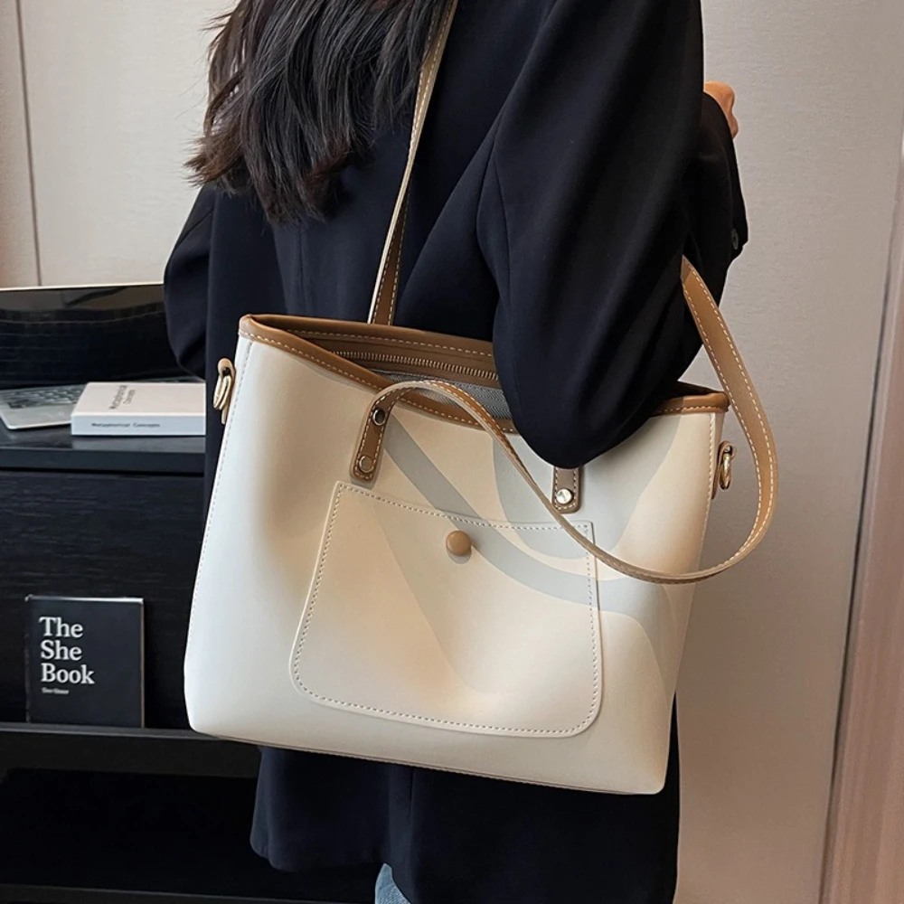 

Large capacity new hundred bags simple shoulder crossbody bag senior sense college students commuting Tote bags