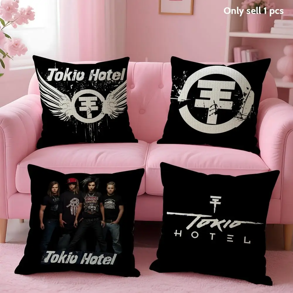 Rock Band T-Tokio Hotel Cushion Cover Decorative Linen Throw Pillow Case Soft For Bed Sofa Car Home Decor