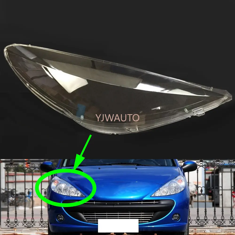 

Headlight Lens For Peugeot 207 2009~2013 Headlamp Cover Car Lights Replacement Glass Auto Shell