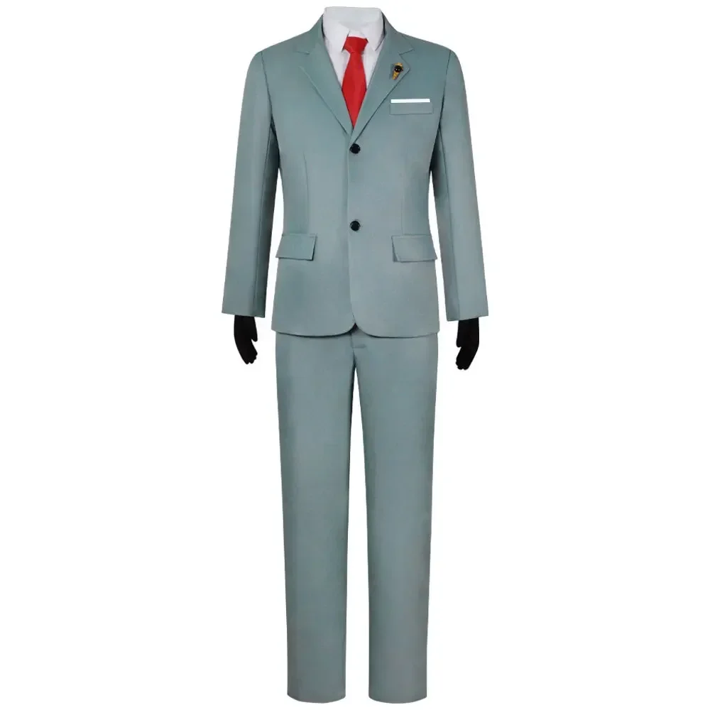 

Светло-зеленый костюм Сумеречный наряд Рубашка Галстук Мужская одежда Хэллоуин Карнавальный костюм Аниме Шпион X Family Loid Forger Косплей Костюм