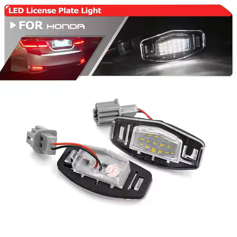 For Honda Civic Sedan Accord Type R EP3 City MK4 Odyssey For Acura RL TL TSX ILX RDX MDX Led License Plate Light Auto Tag Lamp