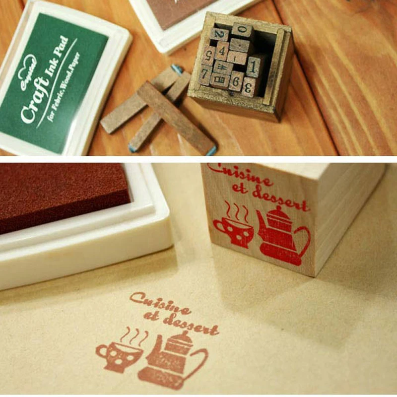 12 Colors Large Size Vintage Inkpad for Stamp DIY Crafts Scrapbook Decoration Ink Pads Kids Fingerpainting Rubber Stamps Inkpads