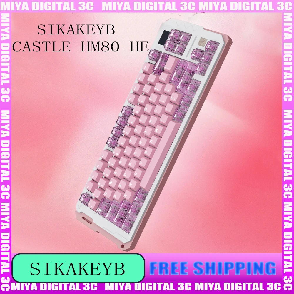 

Sikakeyb Castle Hm80 HE Клавиатура с магнитным переключателем Проводная клавиатура из алюминиевого сплава RGB Gateron 8k Игровая клавиатура для Valorant FPS