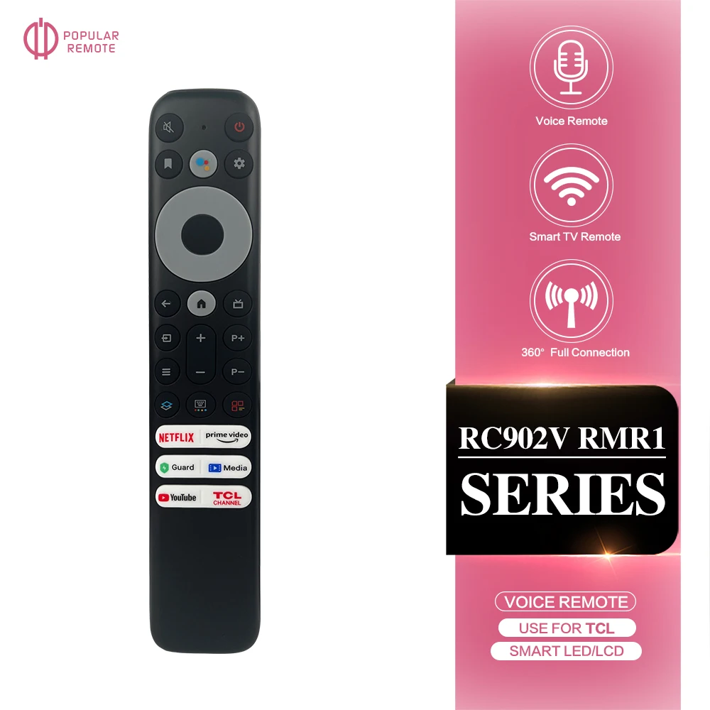 RC902V FMR1 Voice Remote Control For TCL 8K Qled Smart TV Voice Remoto 50P725G 55C728 75C728 X925PRO 65X925 iFFALCON 75H720