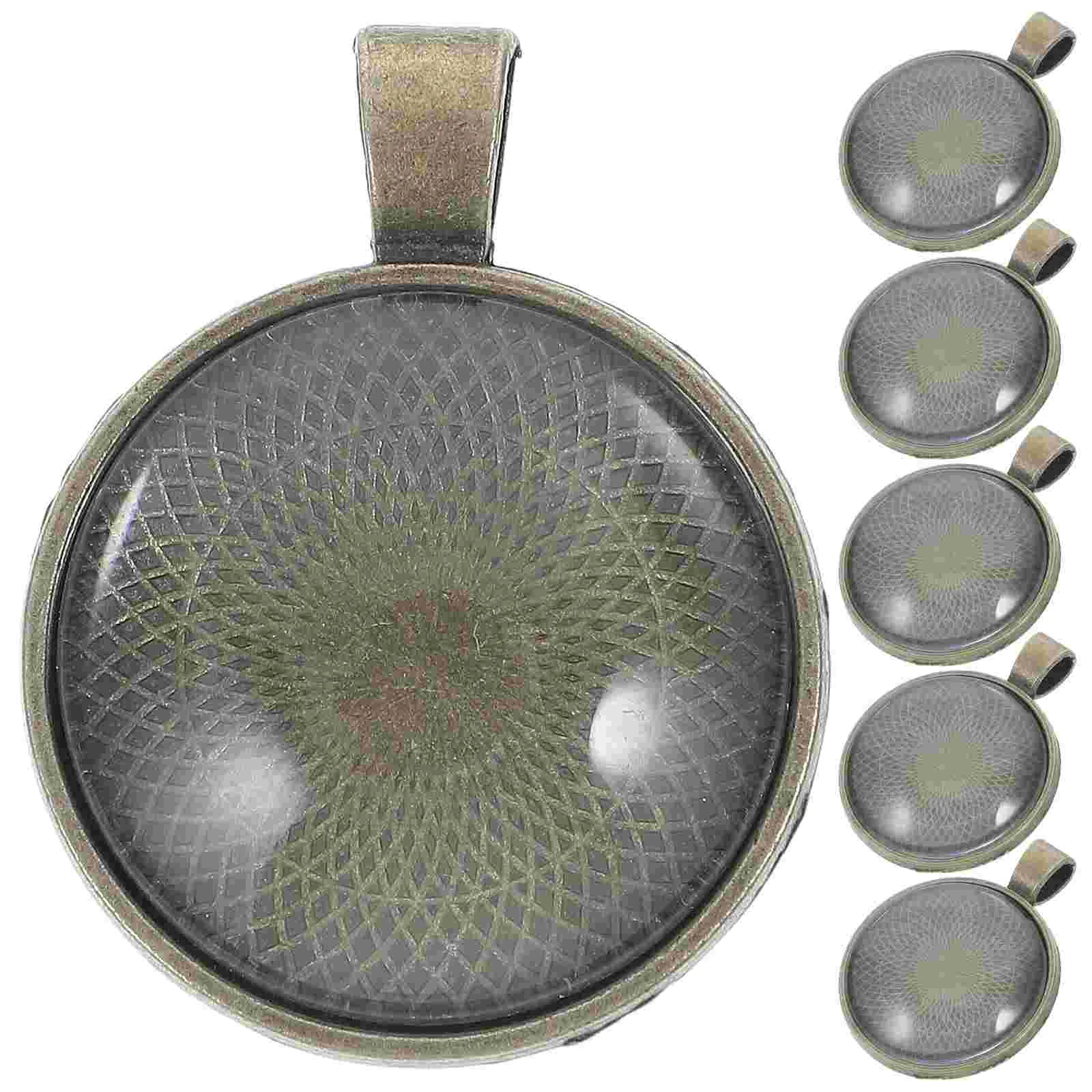 

Round Pendant Border Metal Blank Bezel Trays Bottom Bracket for Crafts Base Silver