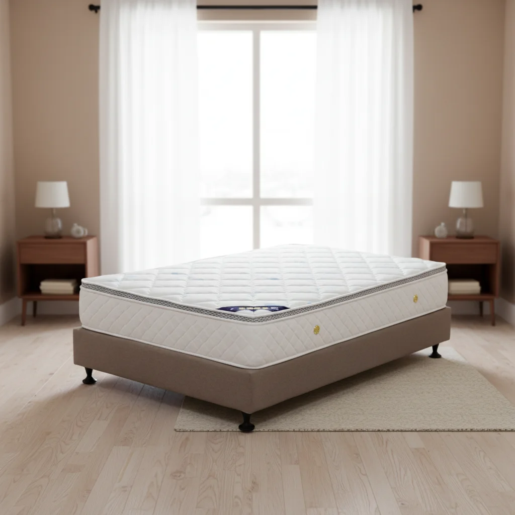 King Queen Size Durable Mattress in a Box Pocket Spring Hybrid Mattress Roll-Up Foldable Home Furniture Hotel Project Villas