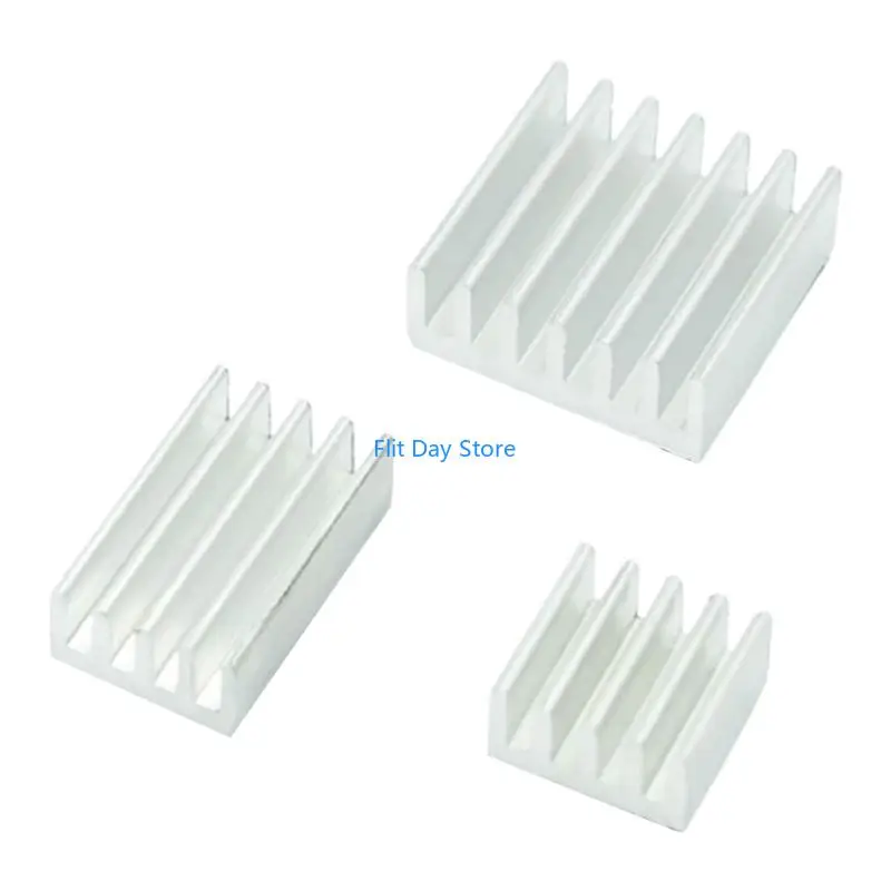 F92C Heat Sink Set with Aluminum Ribbed Board Parts Easy to Use for Single-Board Computer