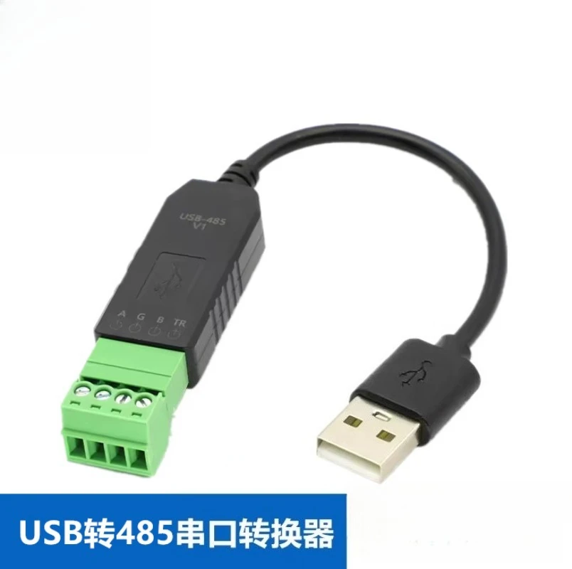 CH340 USB To 485 Serial Converter Module Industrial PLC Serial IO Communication Adapter For Factory Automation Debugging-5pcs