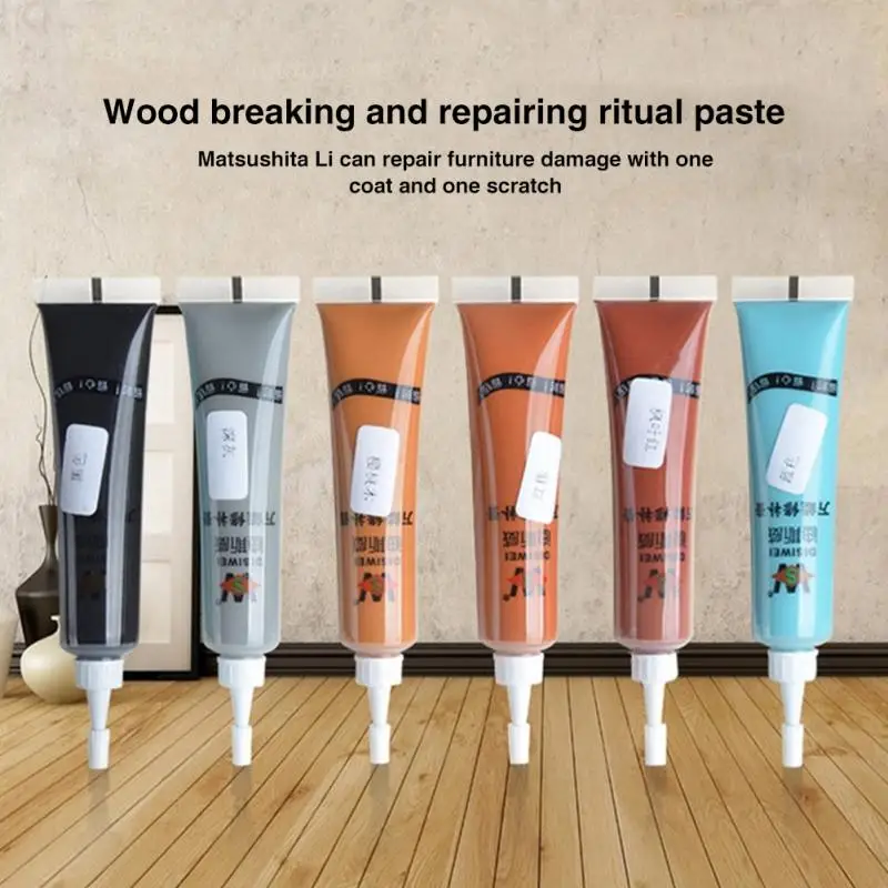 2024 Multipurpose Multicolor Wooden Furnitures Scratch Repair Agent Repairs Paint Refinishing Scratch Cream Damage Filler