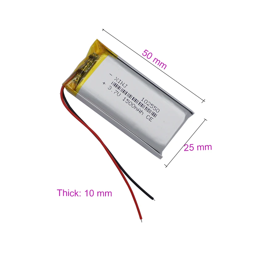 3.7V 1500Mah 5.55Wh…