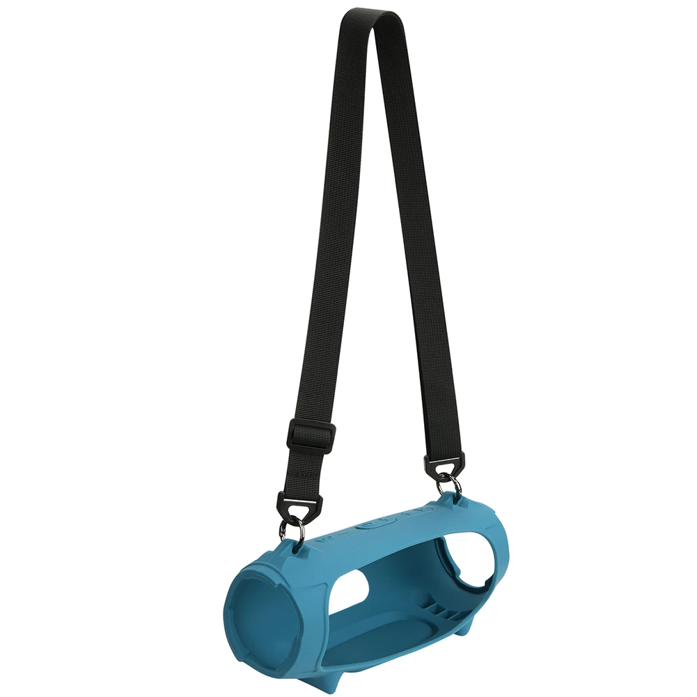 حافظة مكبر صوت متوافقة مع البلوتوث مع حزام من السيليكون المقاوم للماء لملحقات سماعات JBL Charge 5 #4